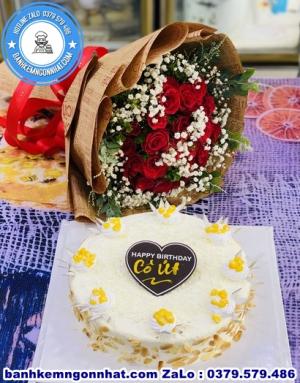 Combo Bánh Kem Và Hoa Tươi 17